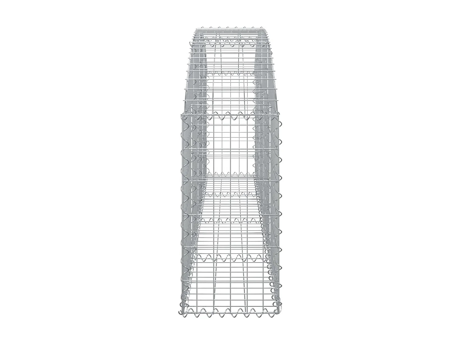 Panier de gabions arqué 200x30x60/80 cm Fer galvanisé