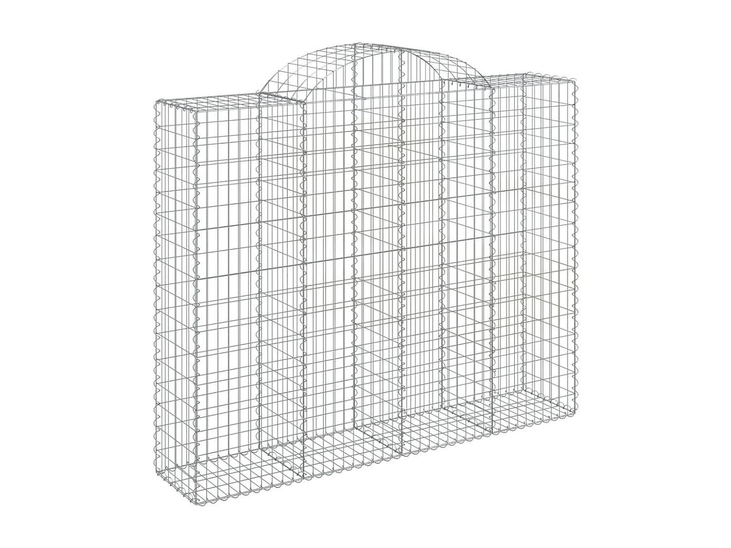 Cestos gabião arqueados 25 peças 200x50x160/180 ferro galvanizado