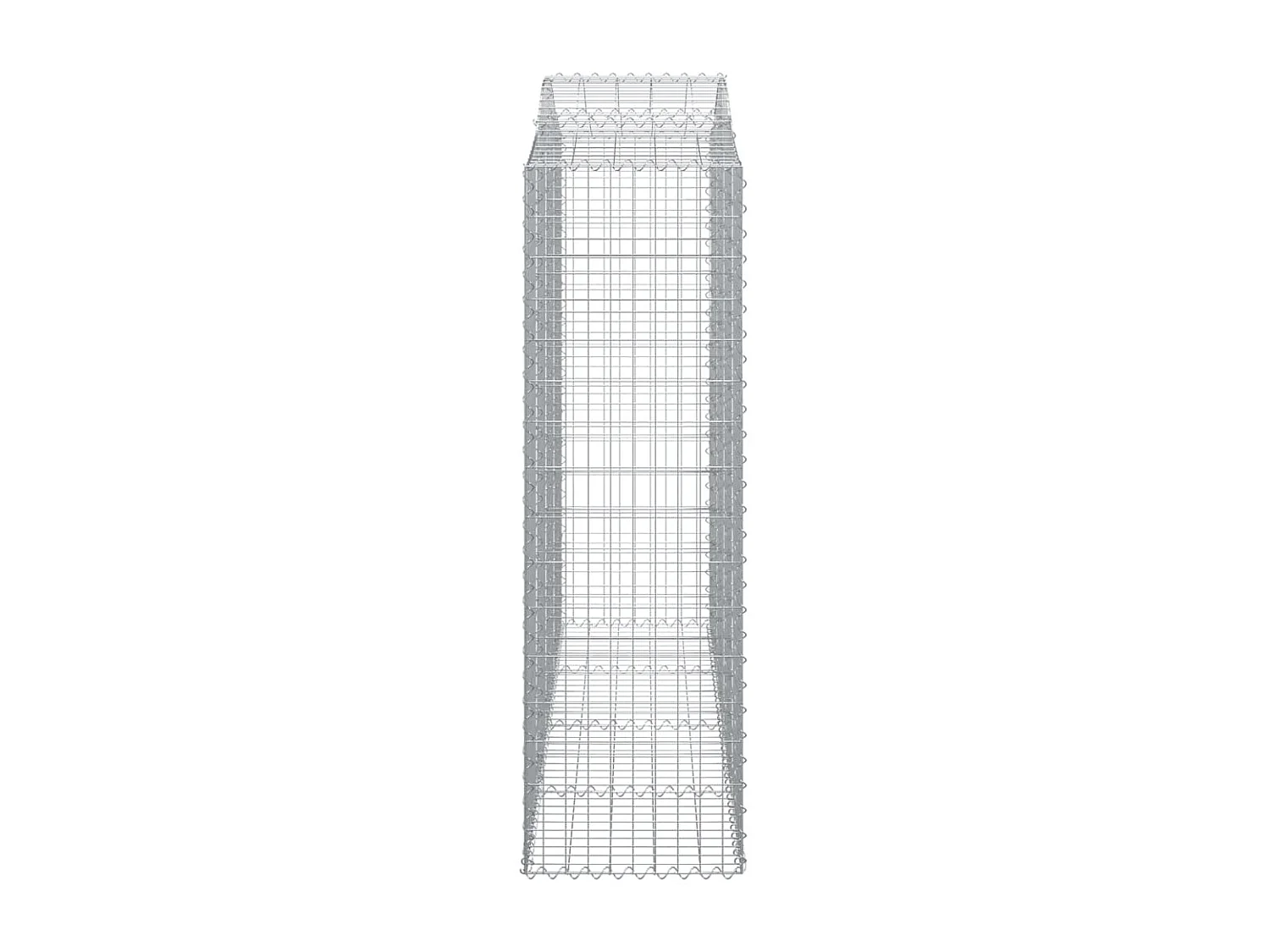 Paniers à gabions arqués 30 pièces 200x50x160/180 cm Fer galvanisé