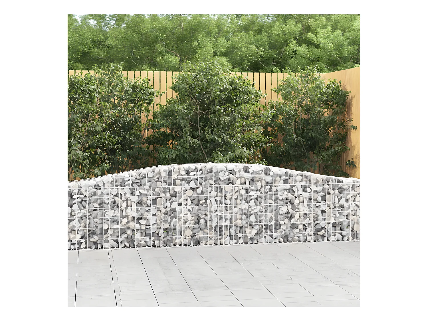 Schanskorven 9 st gewelfd 400x30x60/80 cm ijzer