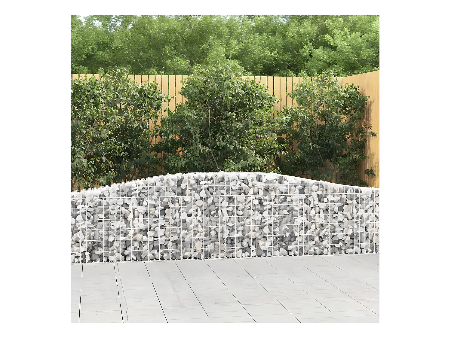 Schanskorven 25 st gewelfd 400x30x60/80 cm ijzer