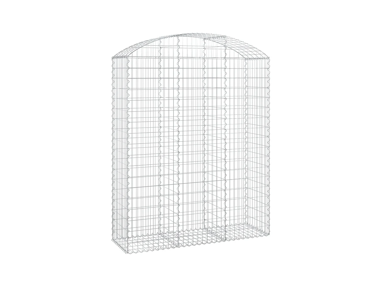 Panier de gabions arqué 150x50x180/200 cm Fer galvanisé