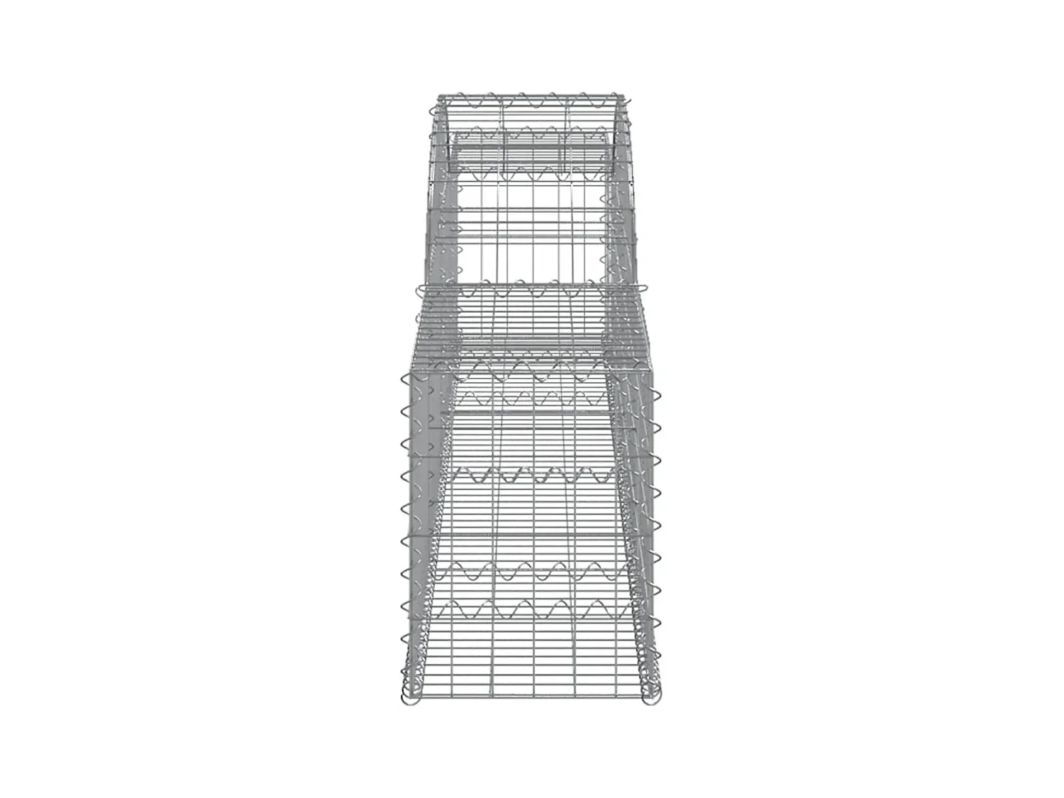 Paniers à gabions arqués 13 pièces 300x30x40/60 cm fer galvanisé