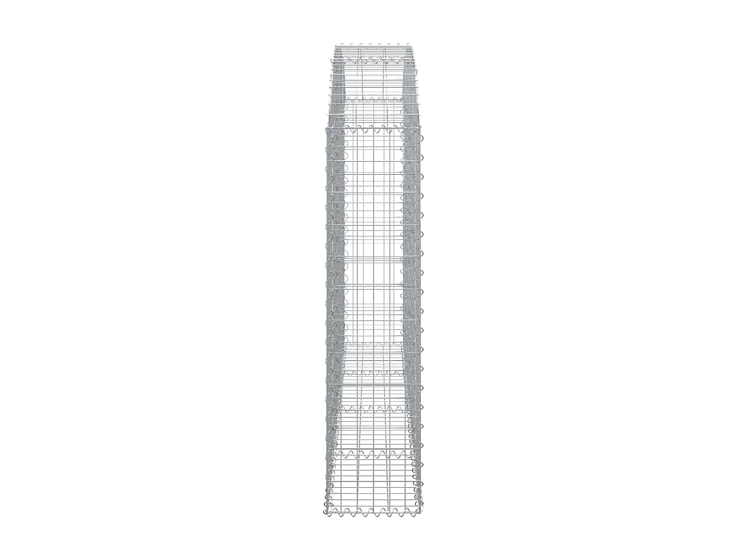 Panier de gabions arqué 200x30x120/140 cm Fer galvanisé