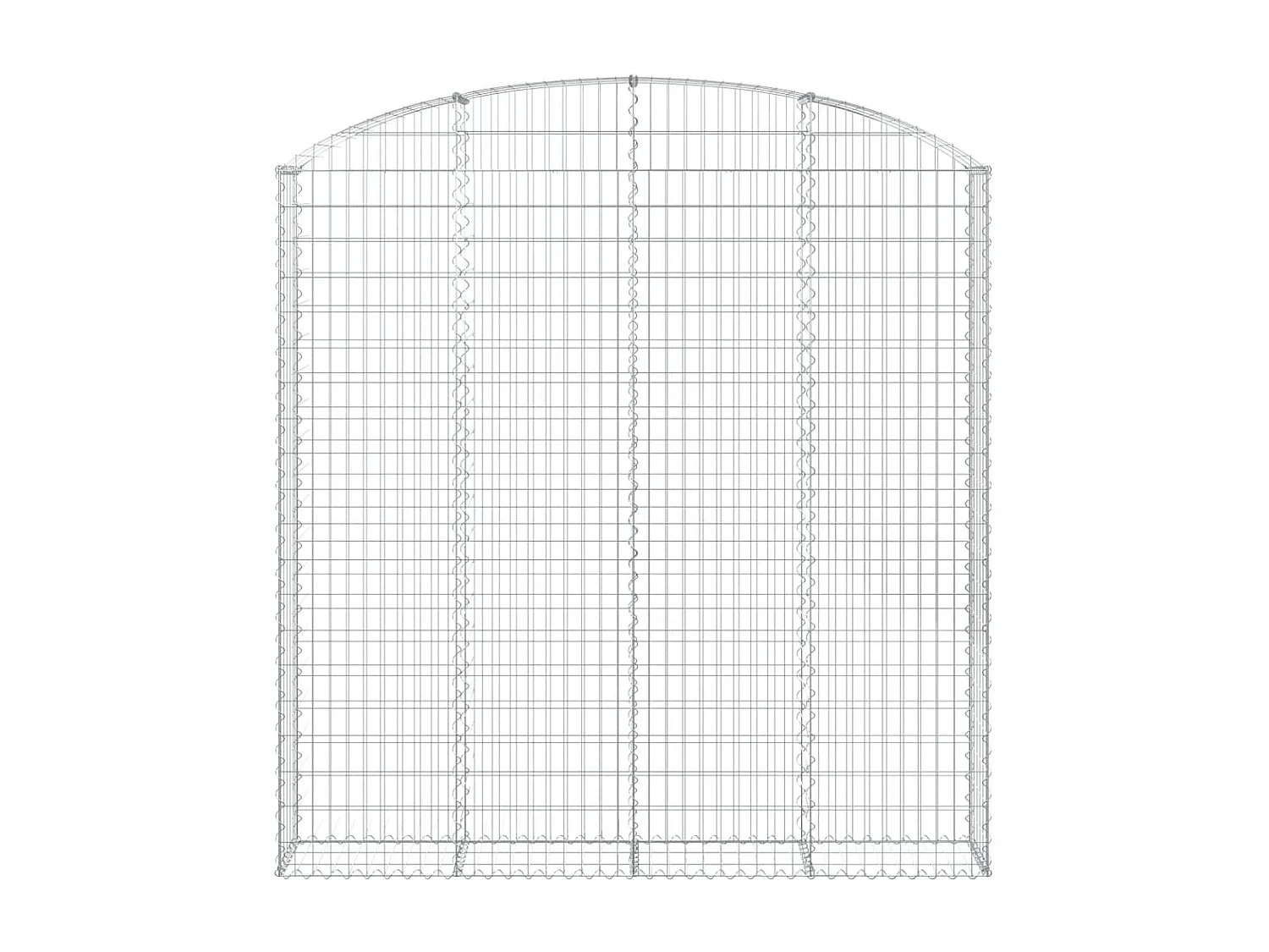Cesto gabião arqueado 200x30x200/220 cm ferro galvanizado