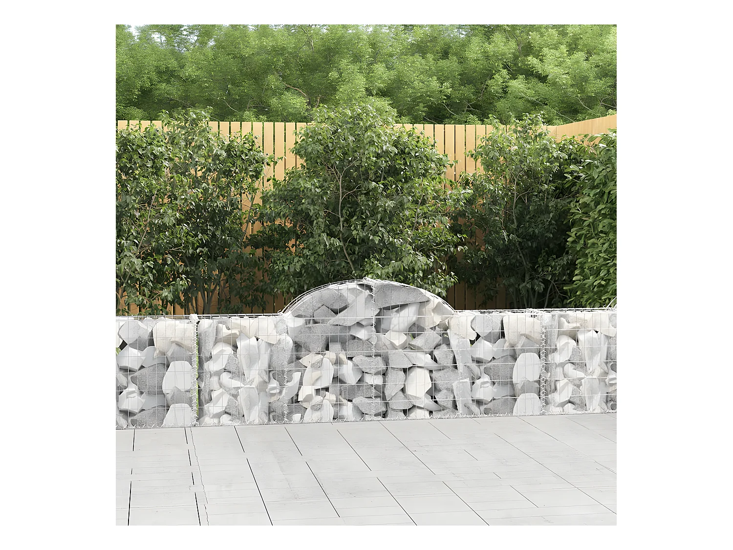 Schanskorven 20 st gewelfd 200x30x60/80 cm ijzer