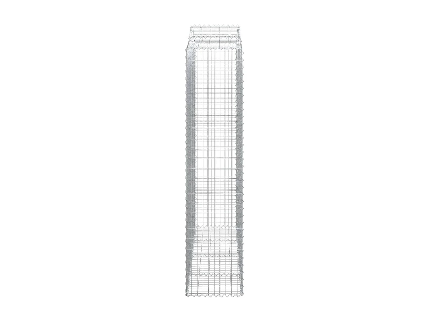 Paniers à gabions arqués 10 pièces 200x50x220/240 cm Fer galvanisé