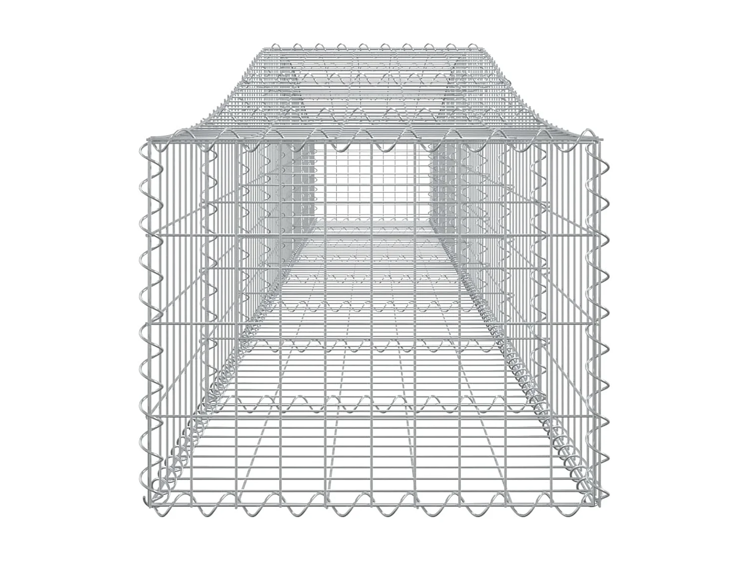 Panier de gabions arqué 400x50x40/60 cm Fer galvanisé