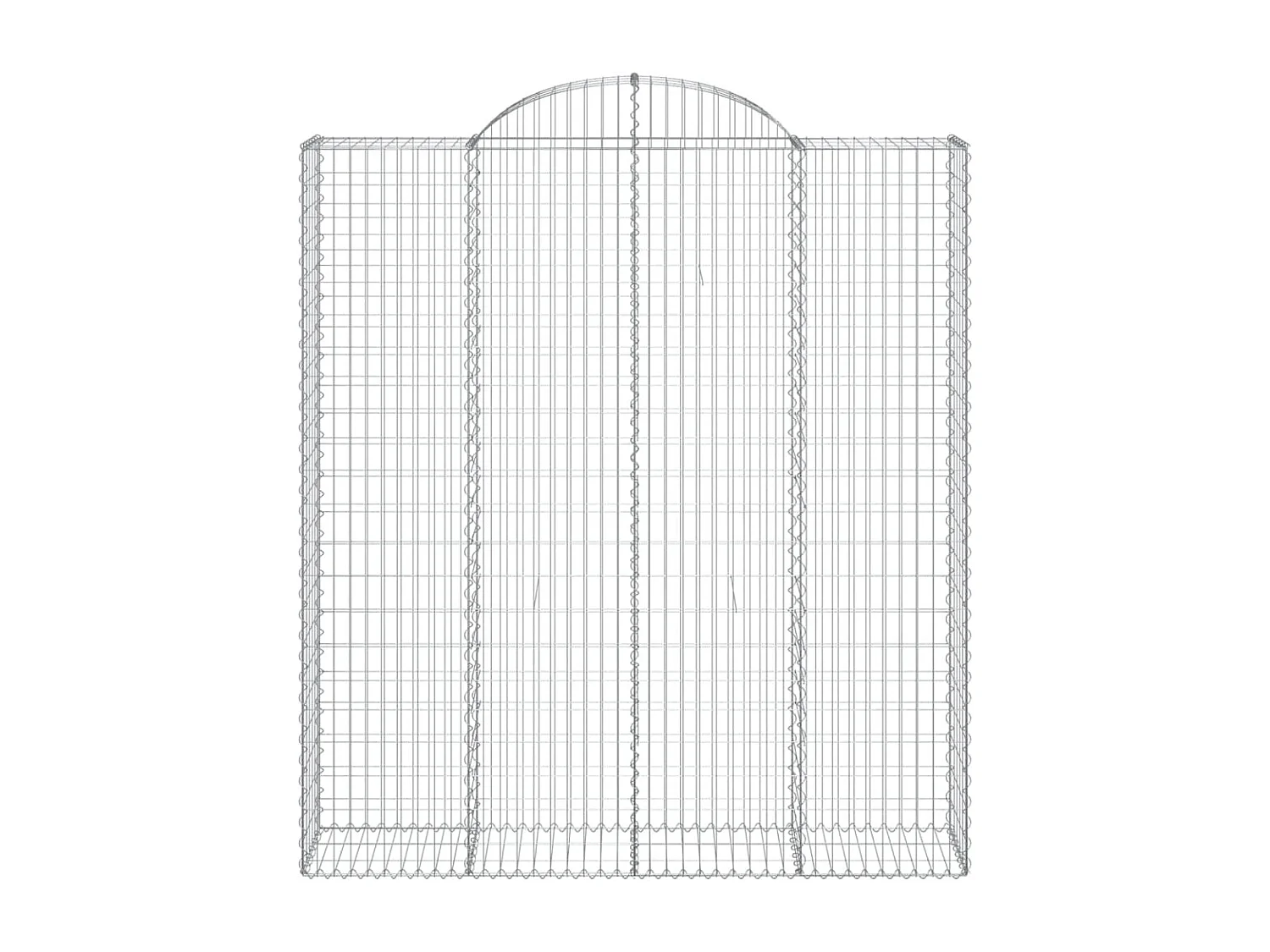 Cesta gaviones forma arco hierro galvanizado 200x50x220/240 cm