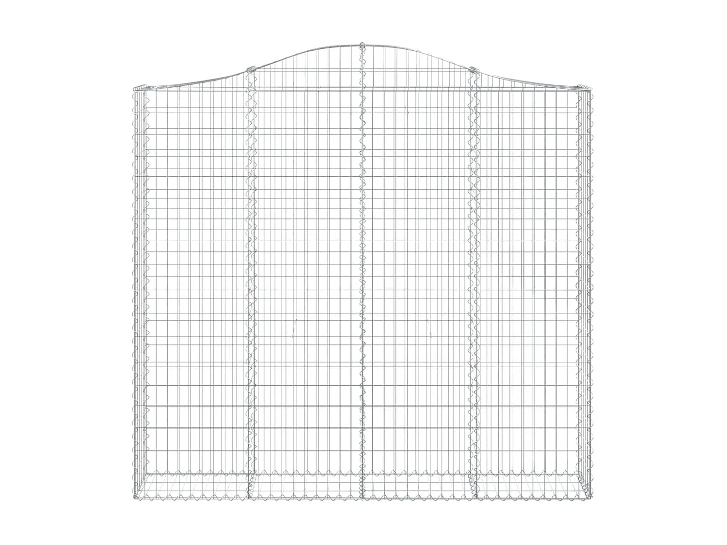 Paniers à gabions arqués 11 pièces 200x30x180/200 cm Fer galvanisé