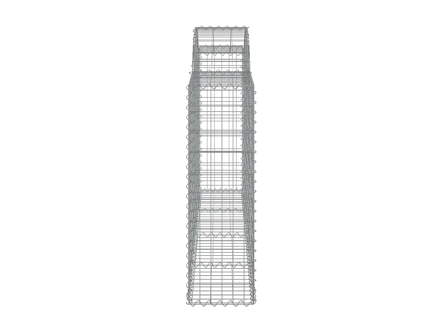 Cestos gabião arqueados 25 peças 200x30x100/120 ferro galvanizado