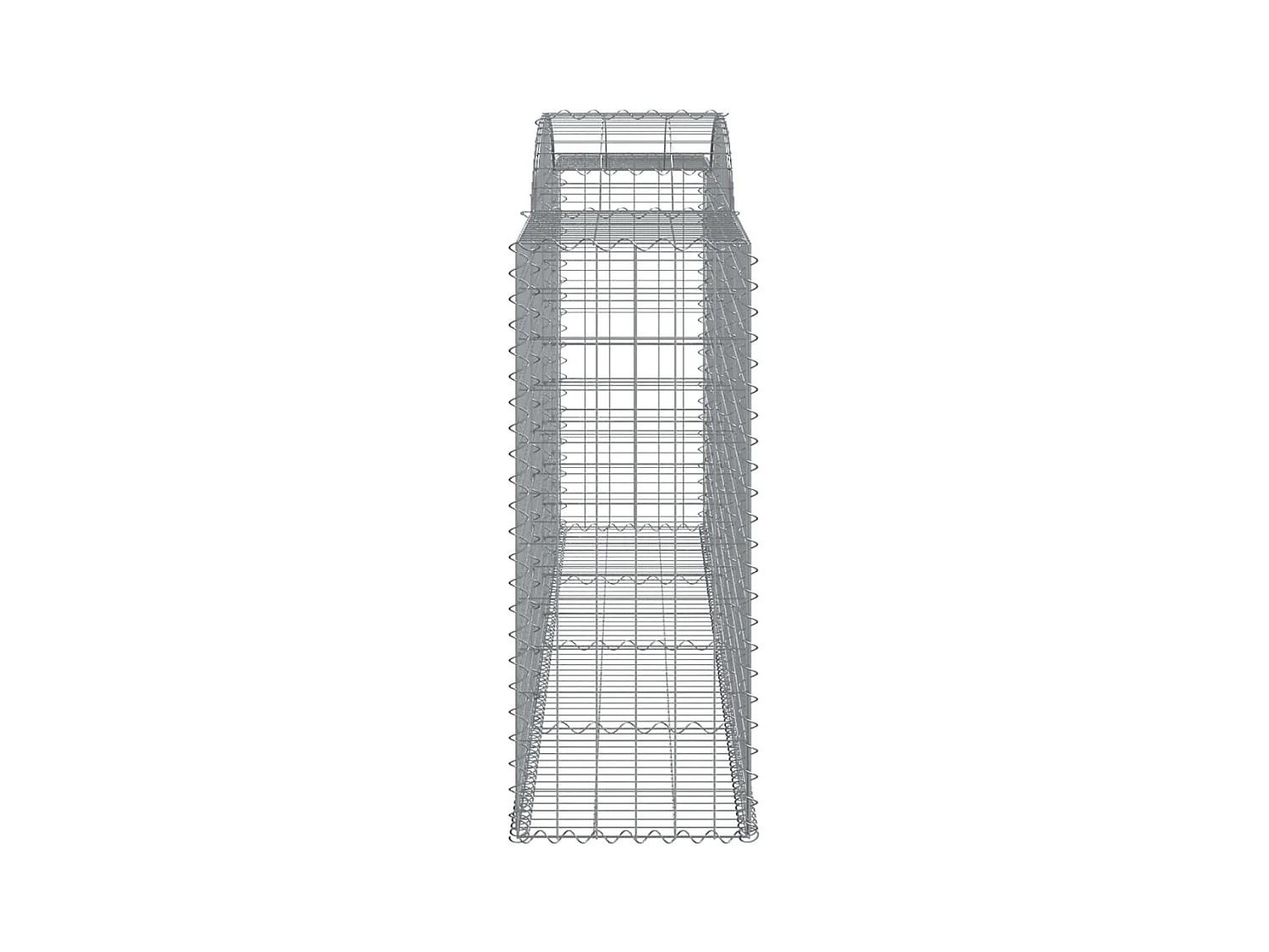 Paniers à gabions arqués 20 pièces 300x50x120/140 cm fer galvanisé