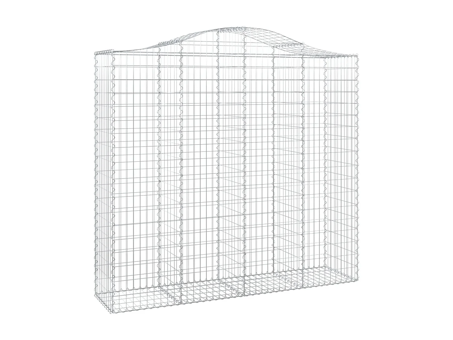 Cestos gabião arqueados 12 peças 200x50x180/200 ferro galvanizado