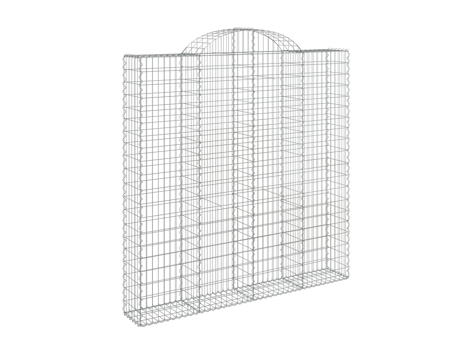 Cesto gabião arqueado 200x30x200/220 cm ferro galvanizado