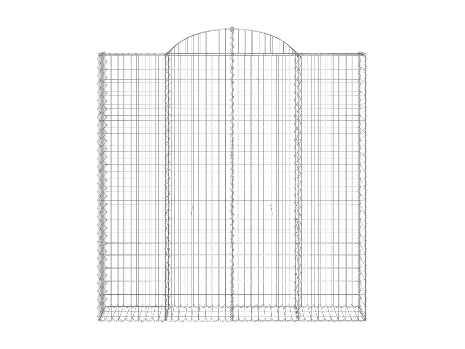 Cesto gabião arqueado 200x30x200/220 cm ferro galvanizado