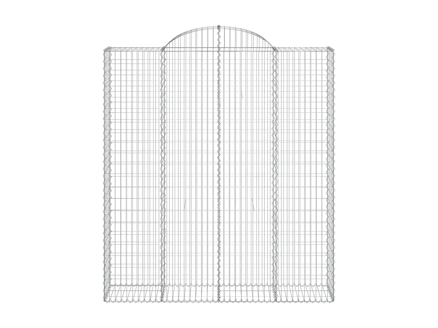 Paniers à gabions arqués 13 pièces 200x50x220/240 cm Fer galvanisé