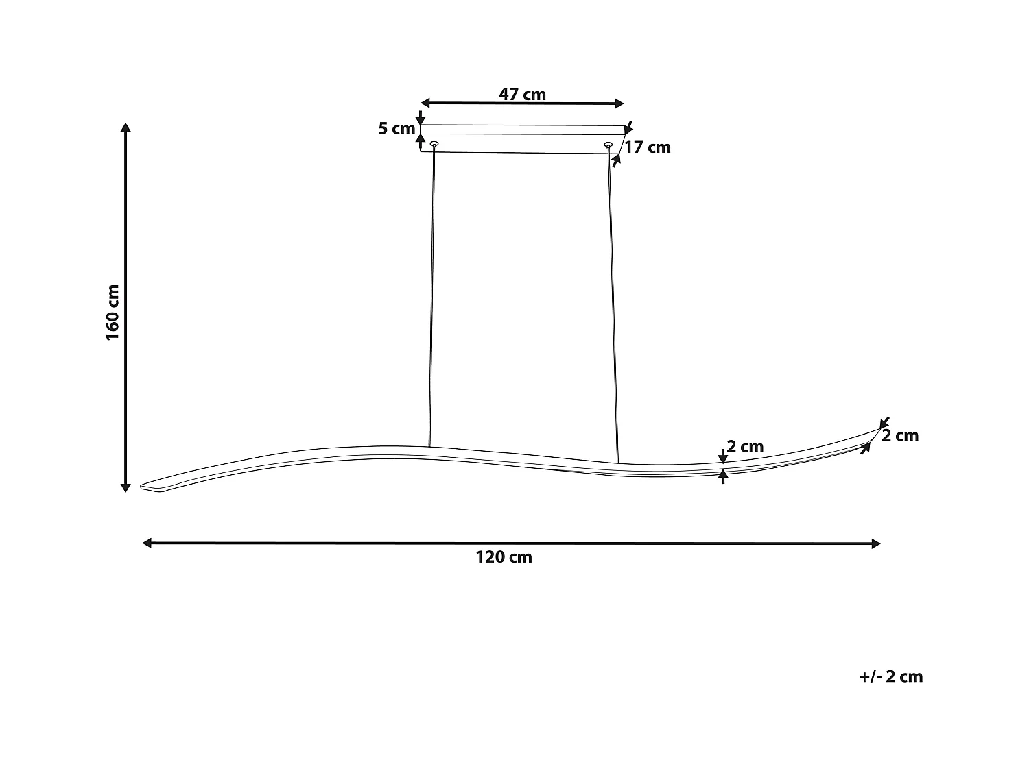 Lampe LED suspendue CALAO Métal Doré