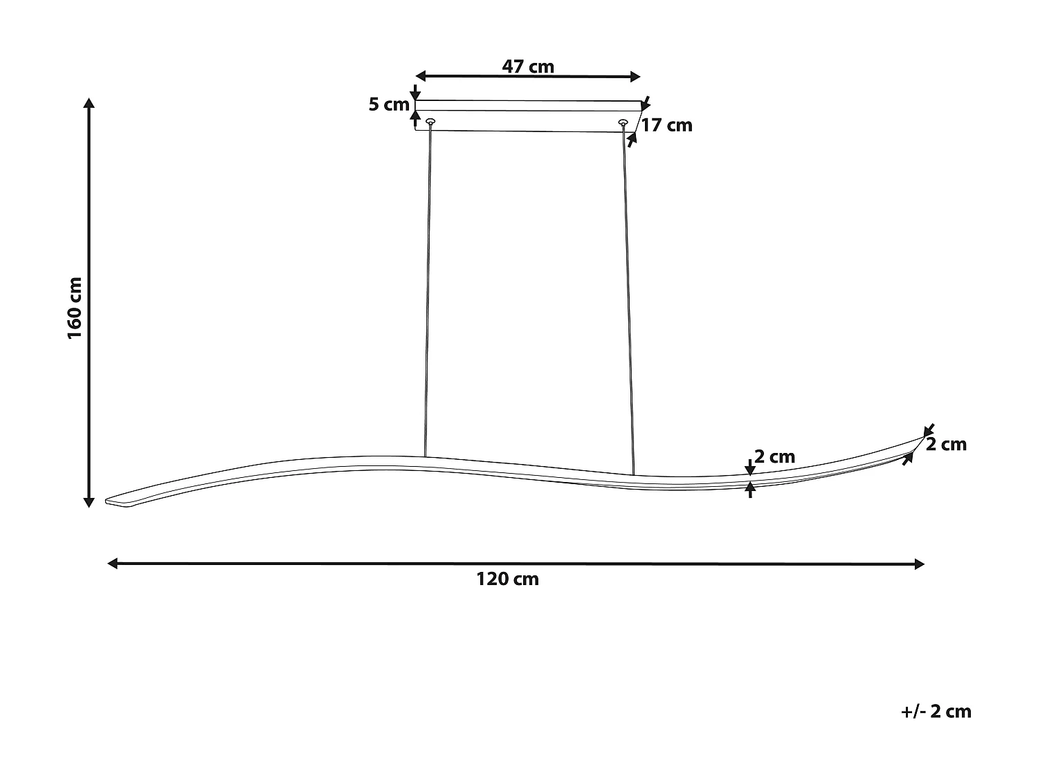 LED Hängelampe CALAO Metall Gold