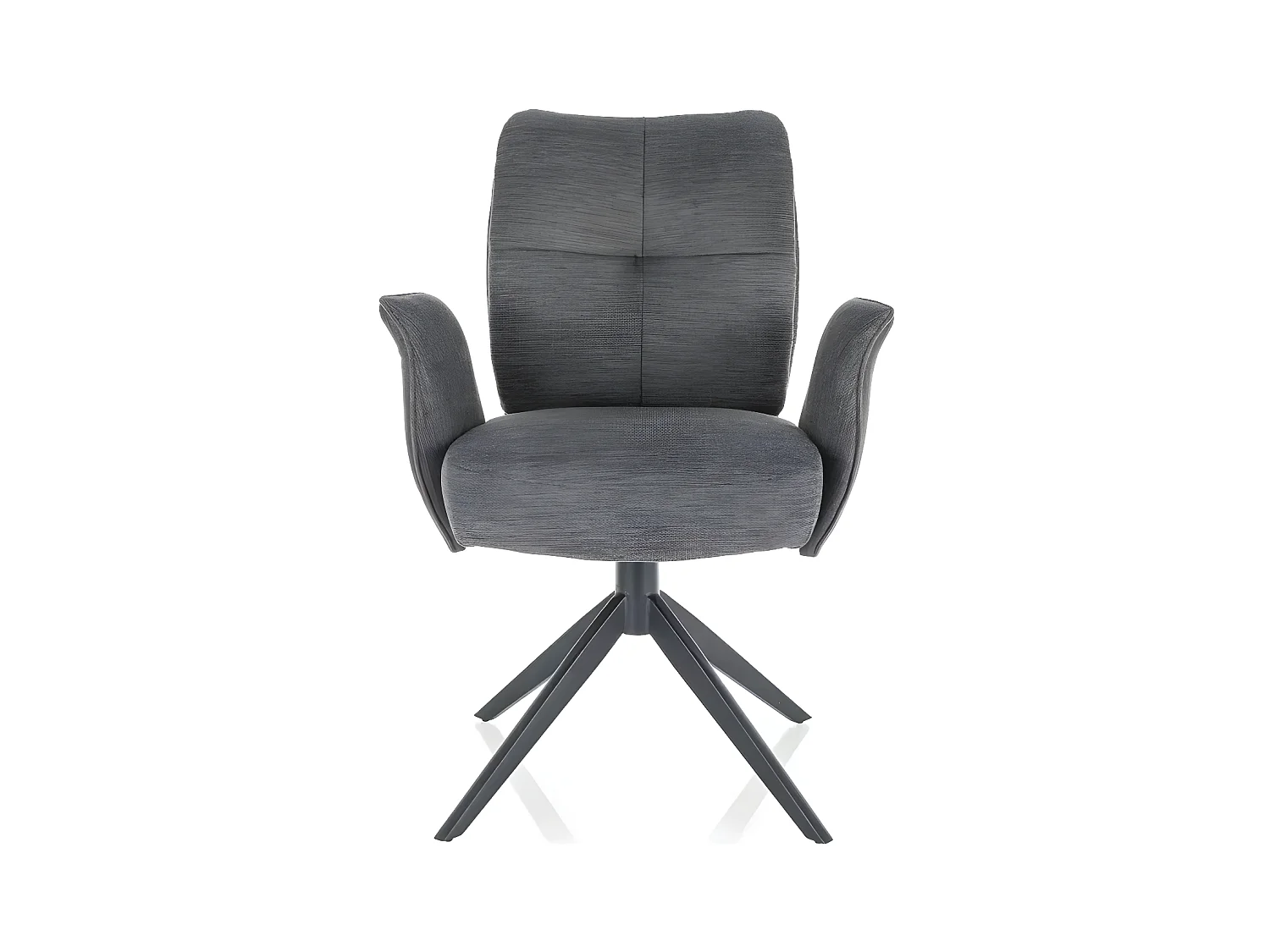 Stuhl Wing/180° Drehung/Stoffbezug/Anthrazit