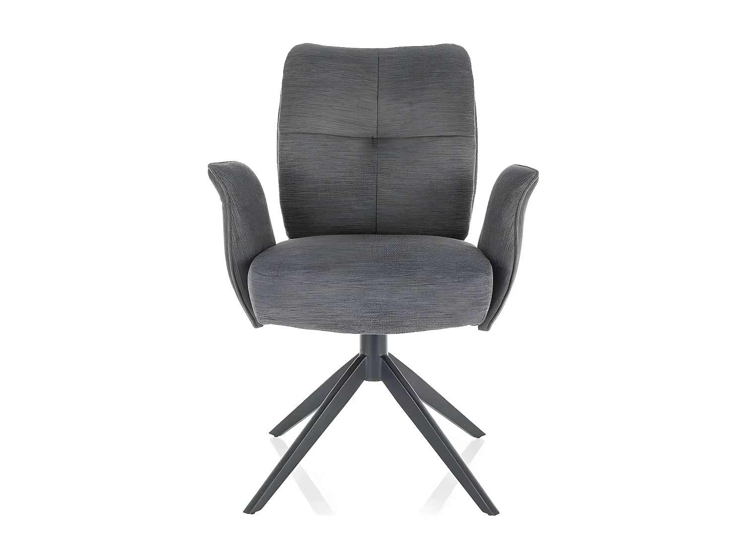 Stuhl Wing/180° Drehung/Stoffbezug/Anthrazit