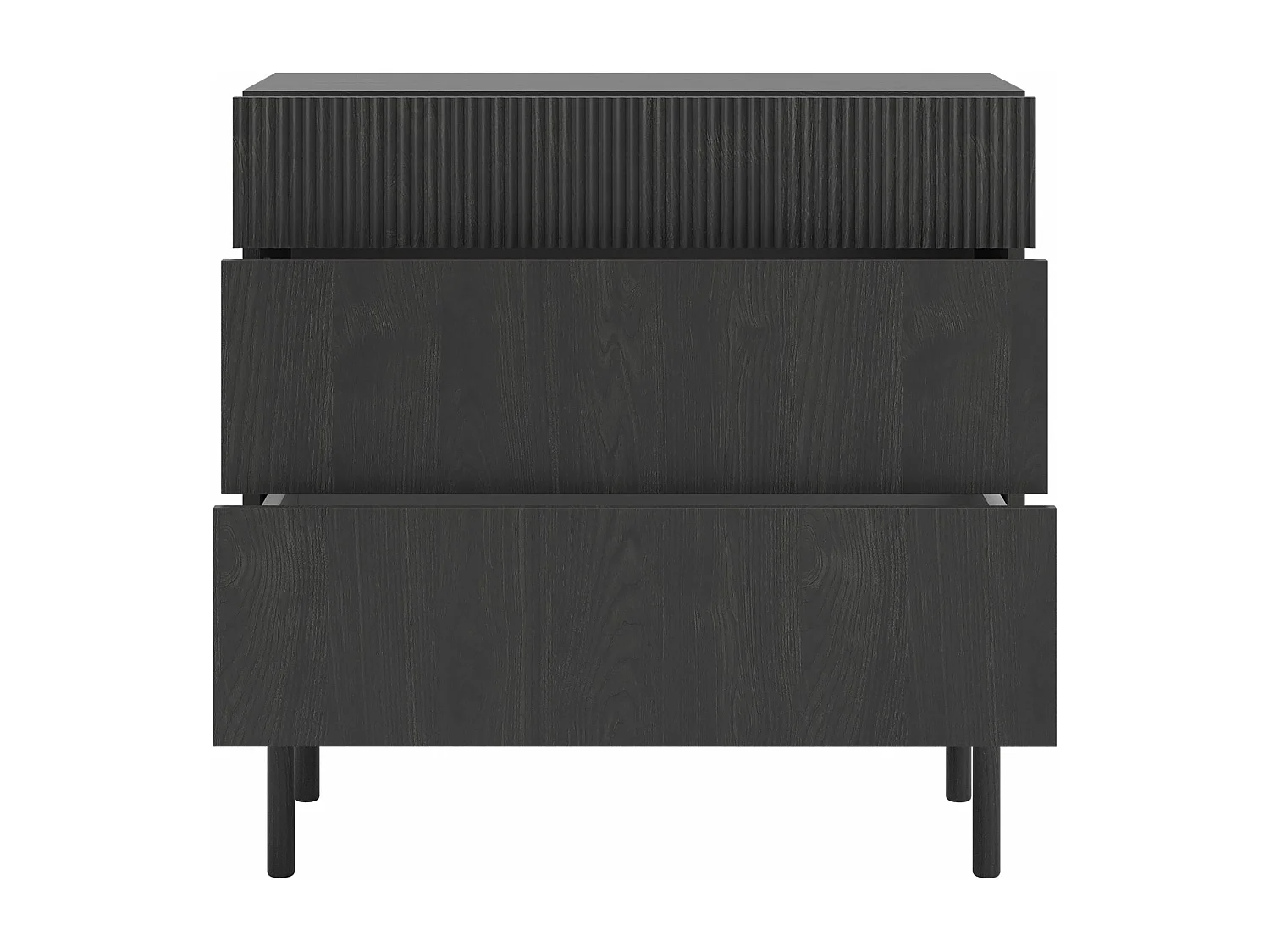 Ladekast - 90 cm - 3 laden - Kleur Portland essenhout - NOLIE