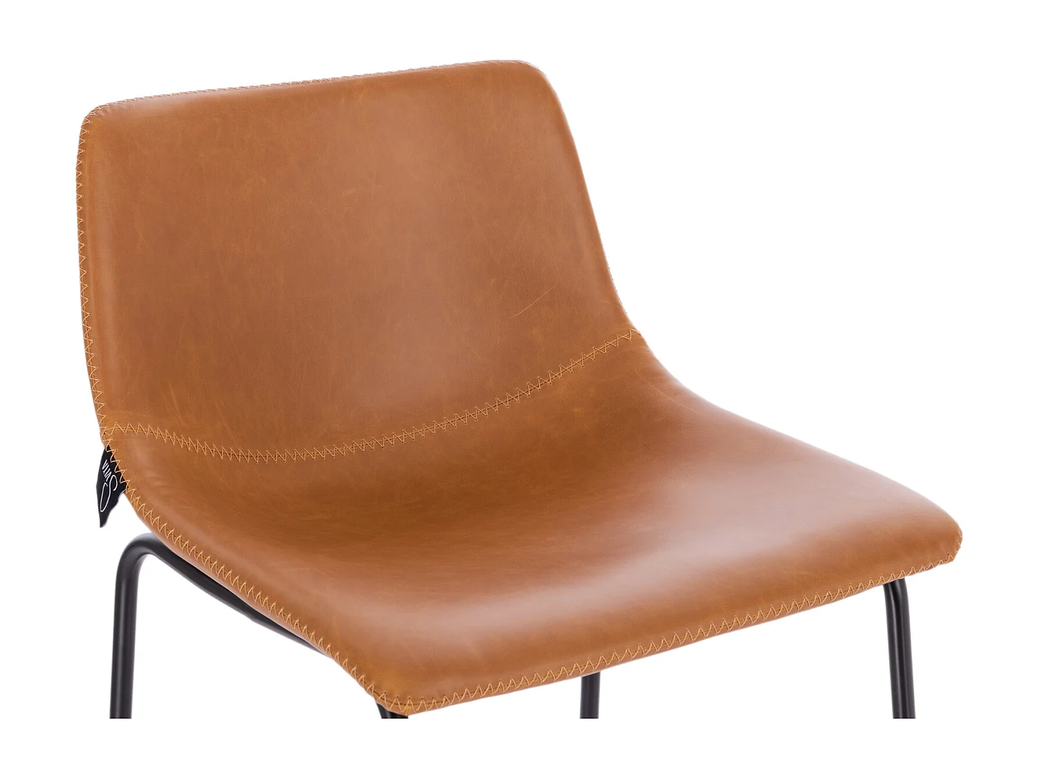 Set de 2 tabourets de bar en similicuir