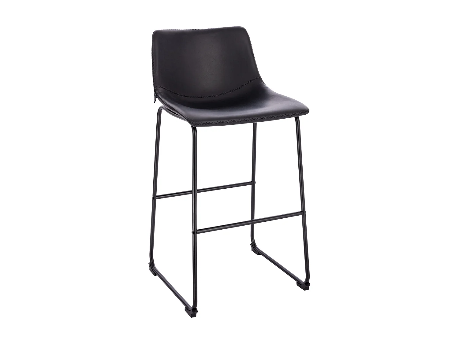 Set de 2 tabourets de bar en similicuir