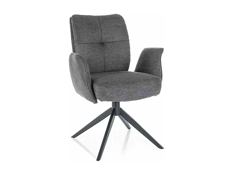 Barstuhl H120/Samtstoffbezug/Schwarz