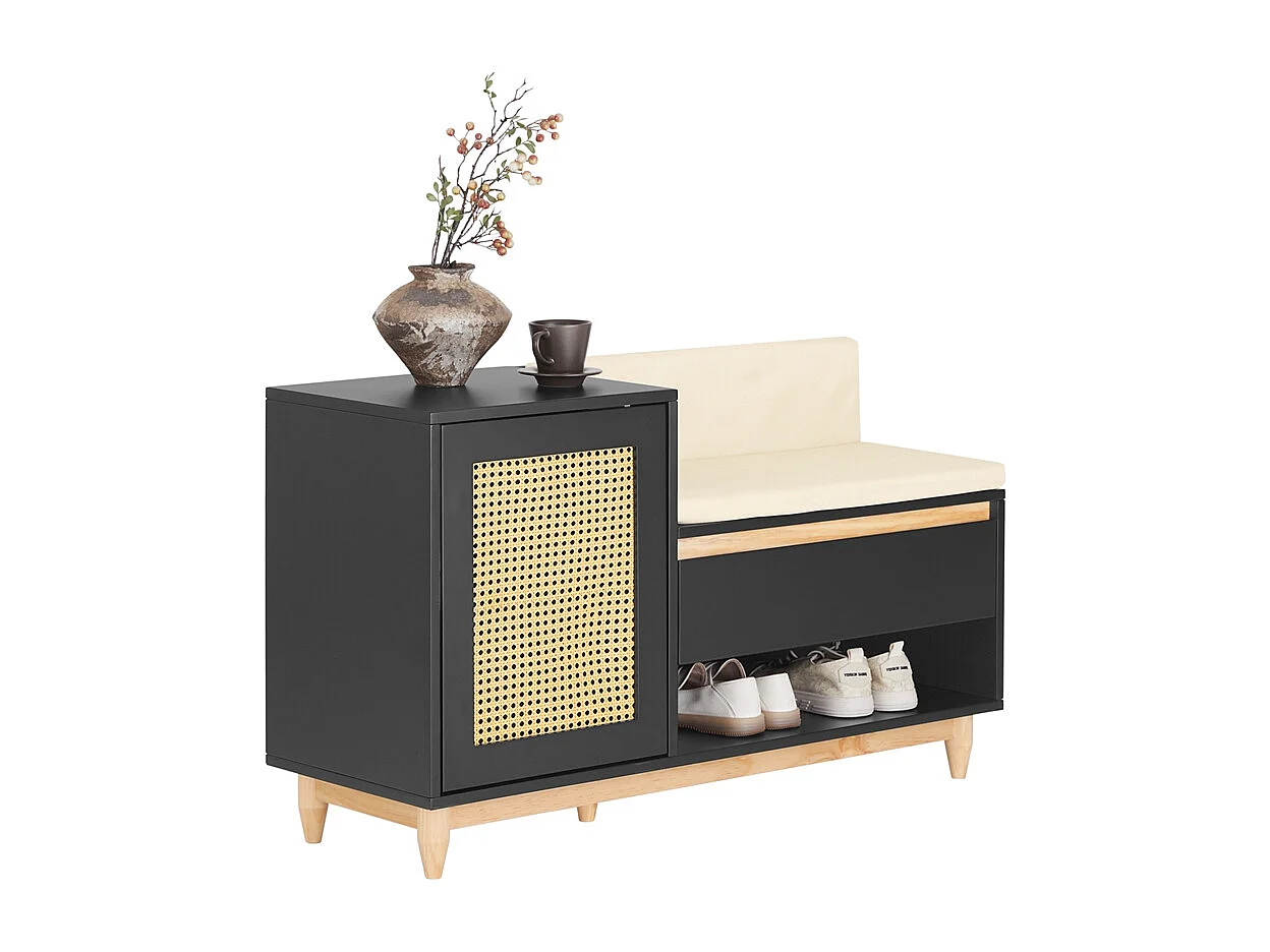 SoBuy Chaise de pêche pliante avec sac de transport, design ergonomique, camouflage, 45x43x74cm, max 113kg, FST96-TN