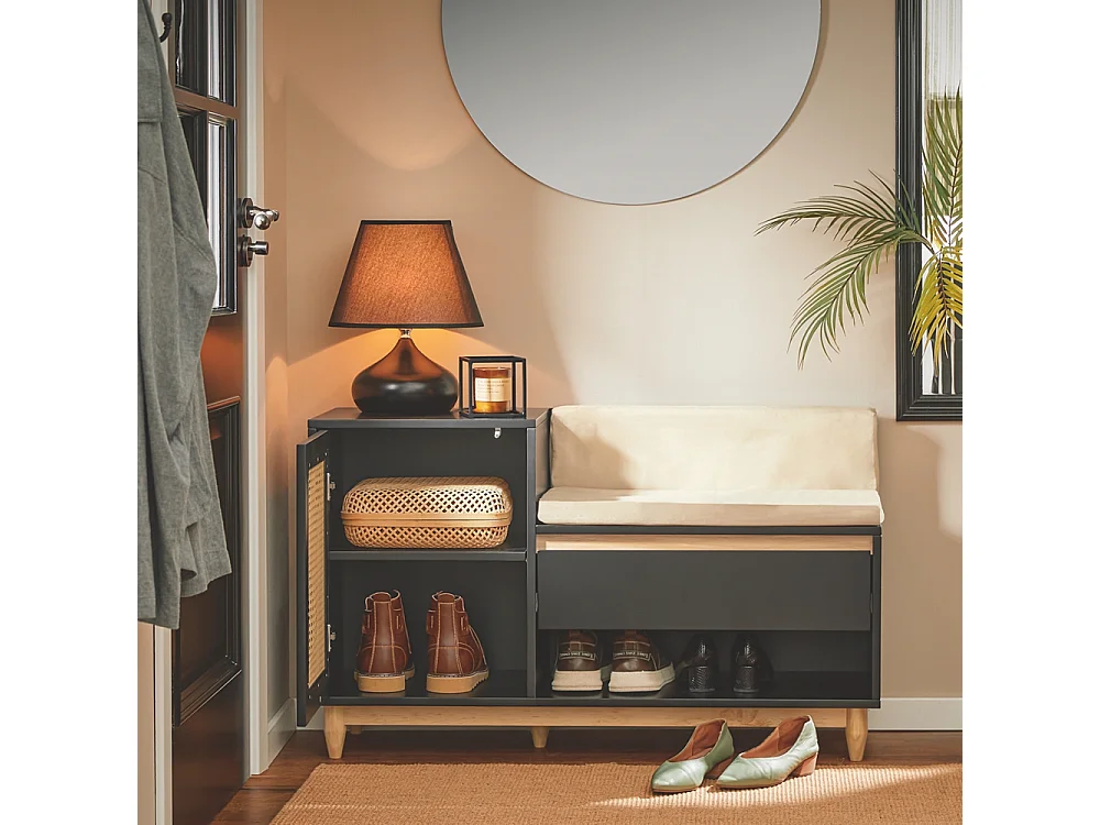 SoBuy Chaise de pêche pliante avec sac de transport, design ergonomique, camouflage, 45x43x74cm, max 113kg, FST96-TN