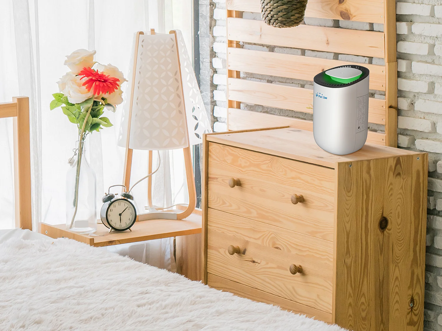 Déshumidificateur 21W avec lumière LED pour des petites surfaces