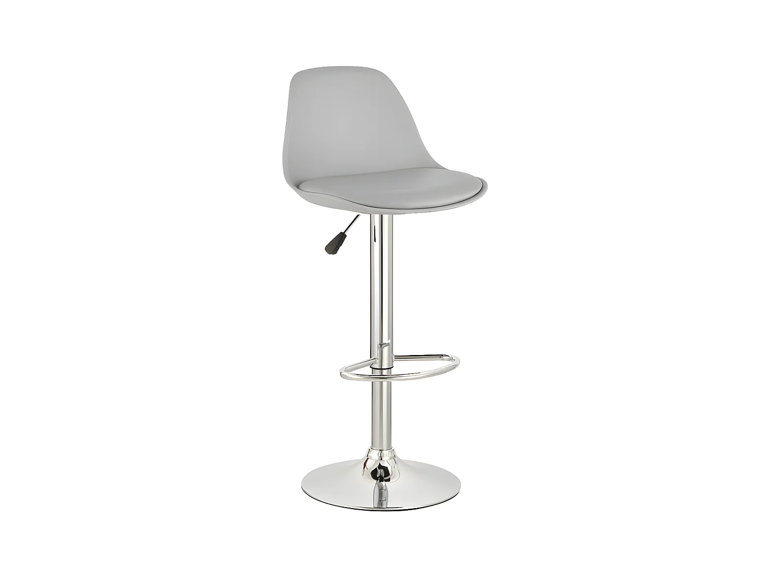 Sgabello da bar Jerry/Similpelle/Grigio