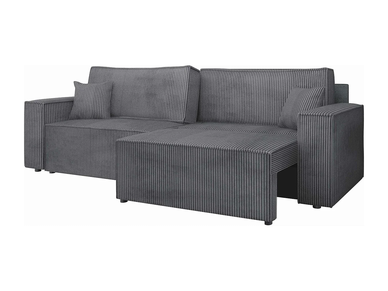 Canapé convertible Shelton 106, Boîte de literie, 82x245x90cm