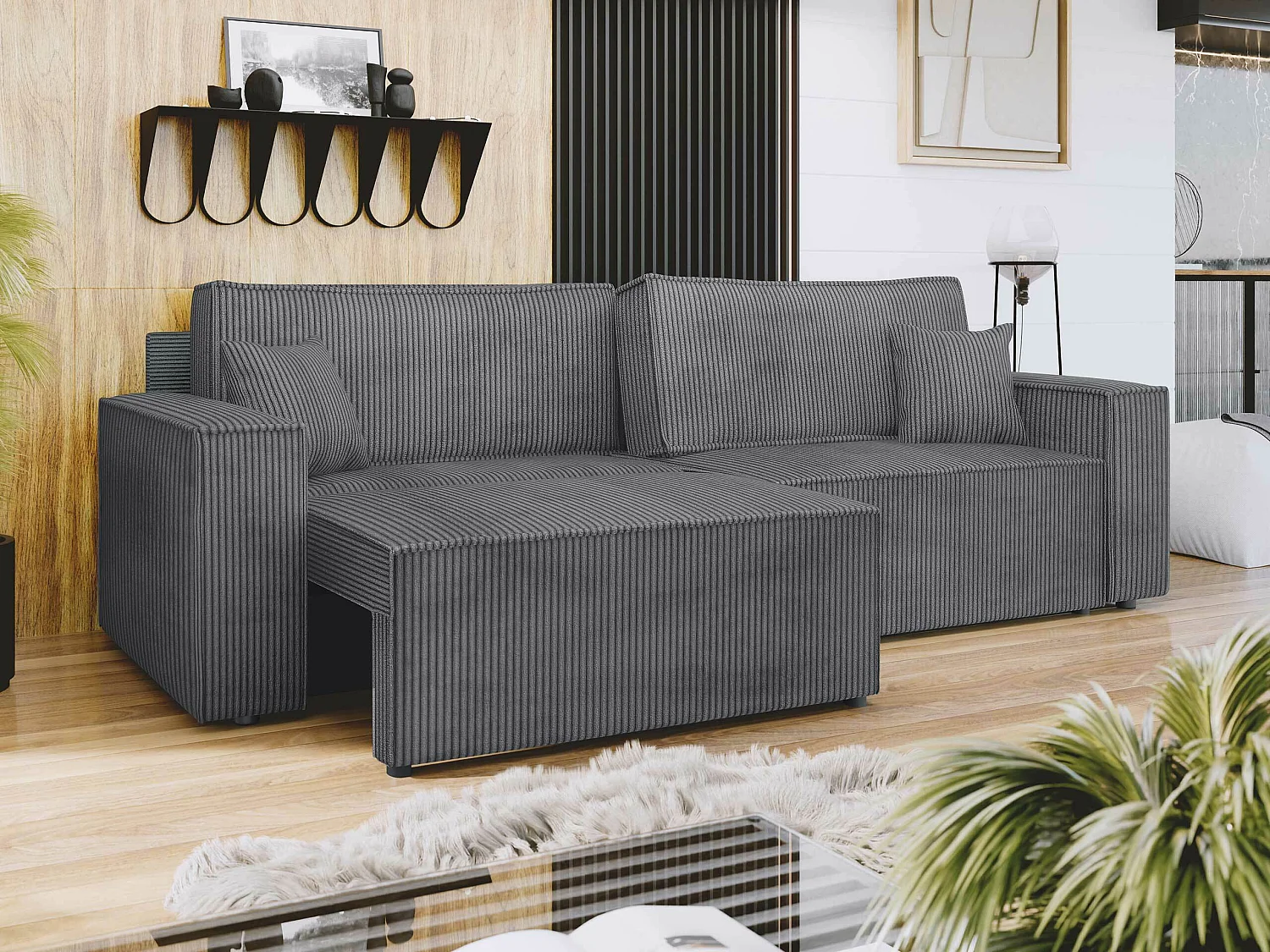 Canapé convertible Vespes I, Disponible, 82x245x90cm