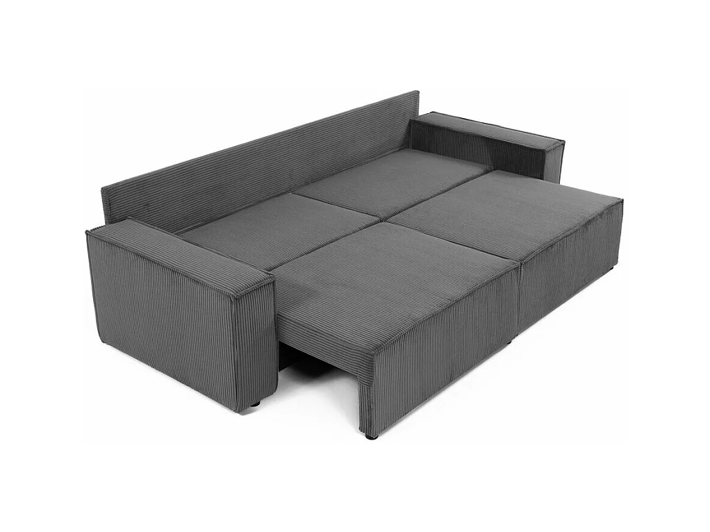 Canapé convertible Shelton 106, Boîte de literie, 82x245x90cm