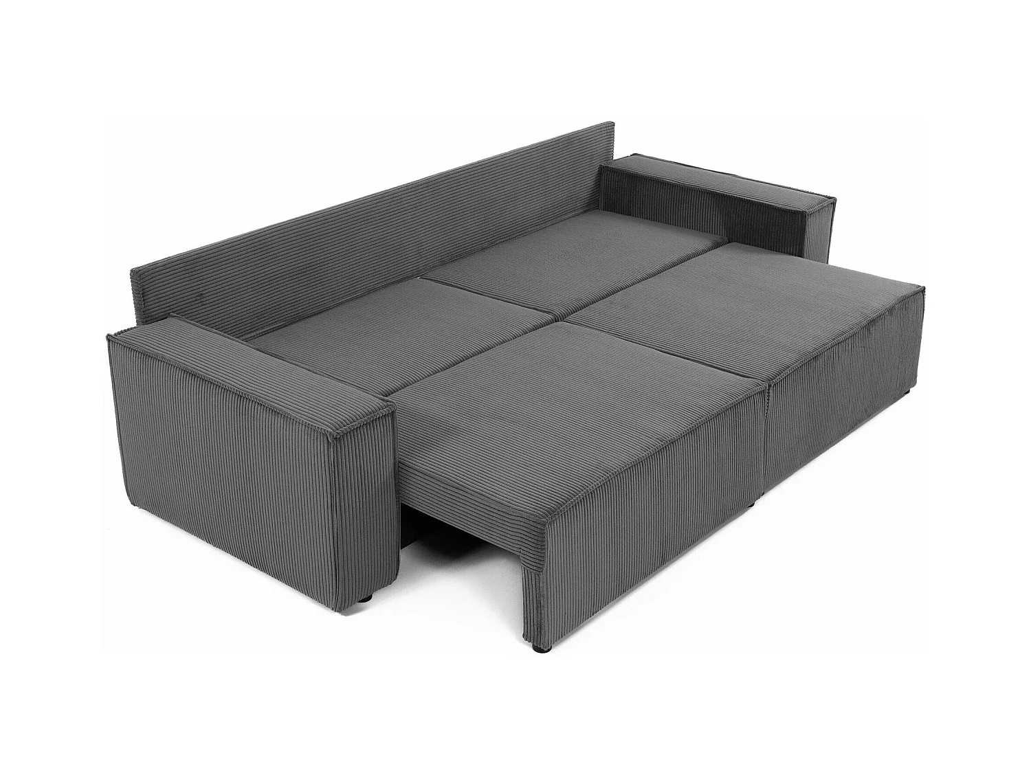 Canapé convertible Shelton 106, Boîte de literie, 82x245x90cm