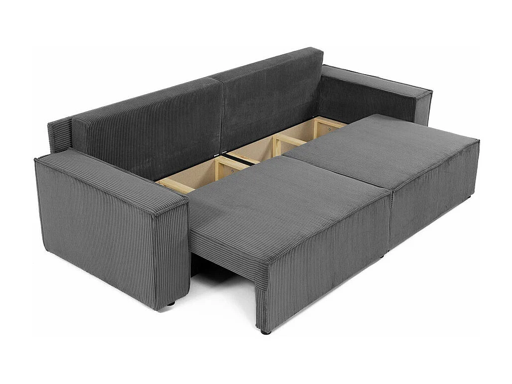 Canapé convertible Shelton 106, Boîte de literie, 82x245x90cm