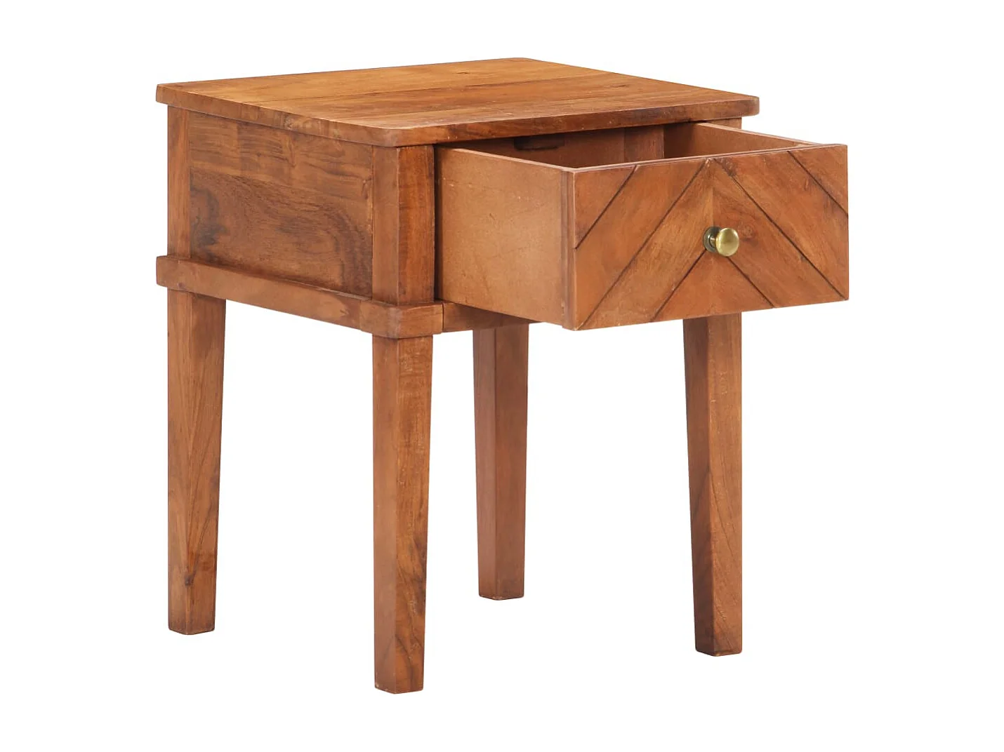 Mesa de cabeceira 40x40x50 cm madeira de acácia maciça