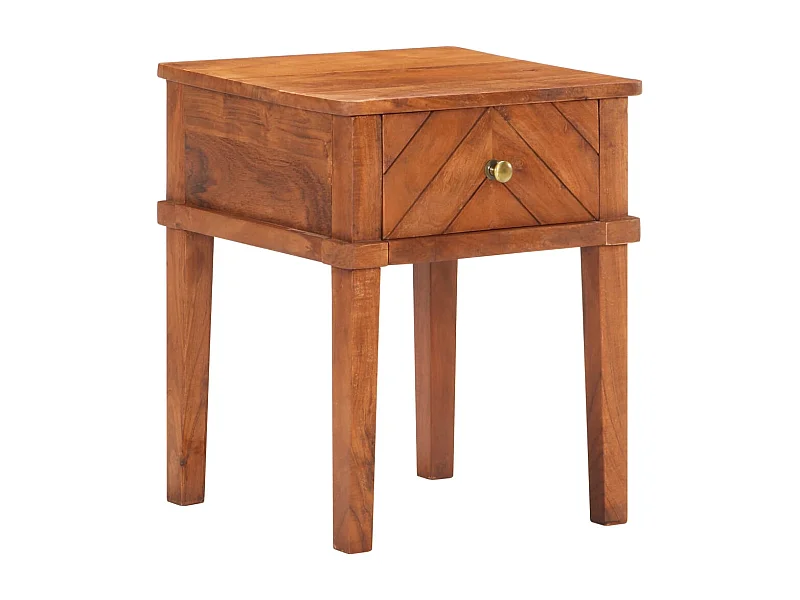 Mesa de cabeceira 40x40x50 cm madeira de acácia maciça