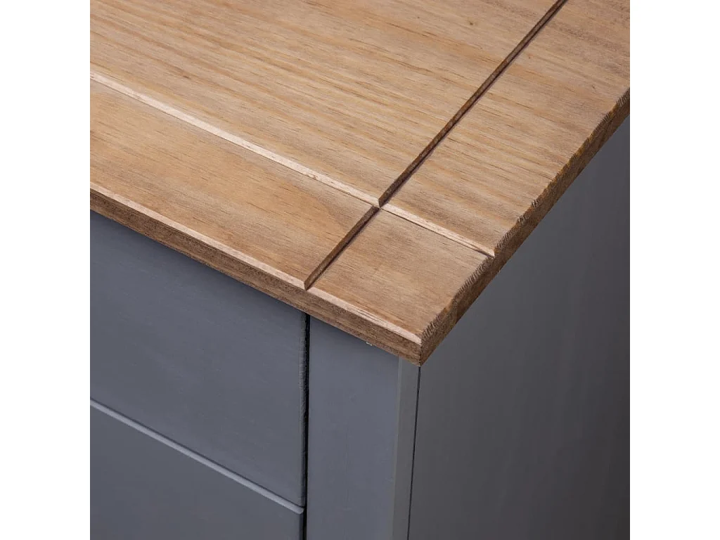 Nachtkastje Panama Range 46x40x57 cm grenenhout grijs