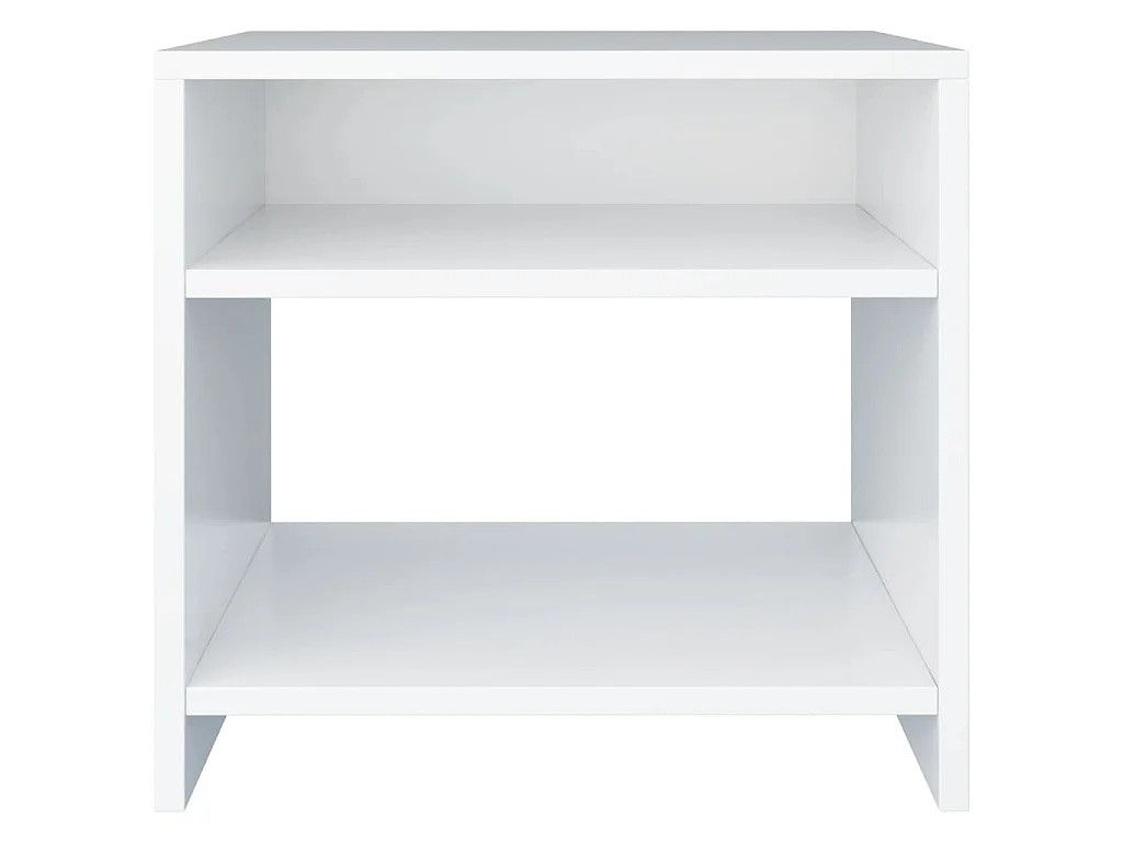 Table de chevet Blanc 40x30x40 cm Bois d'ingénierie