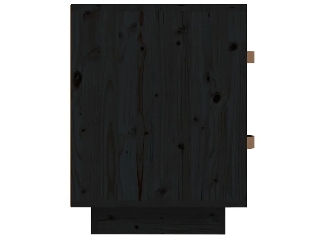   Nachtkastjes 2 st 40x34x45 cm massief grenenhout zwart