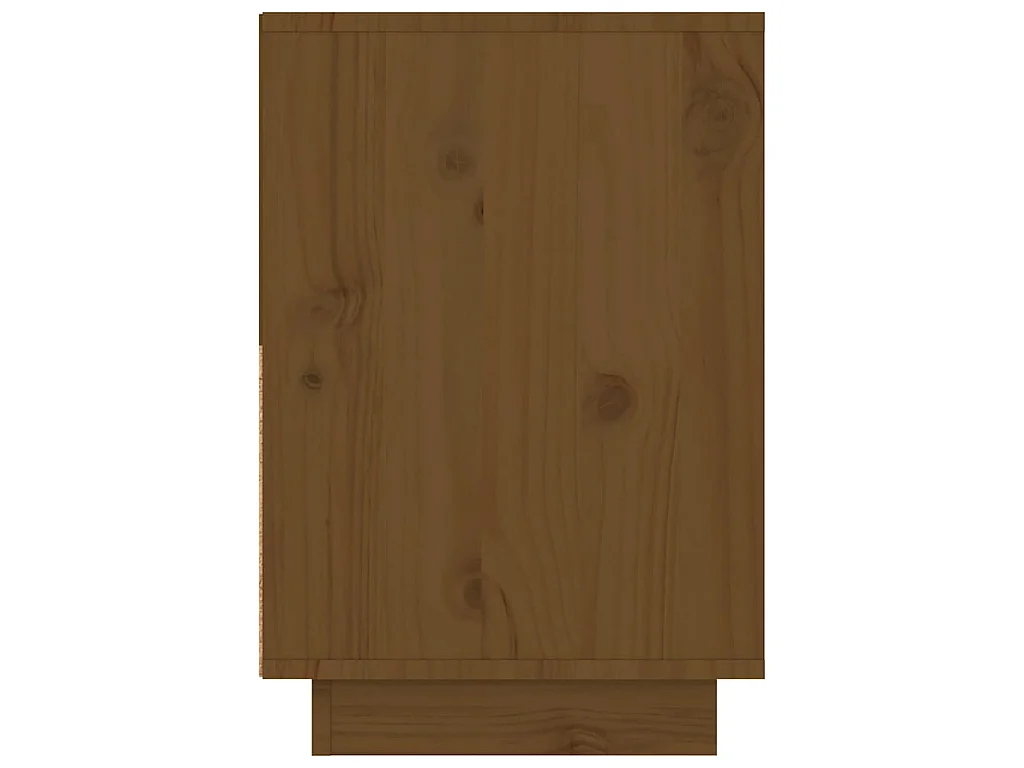 Comodini 2 pz Marrone Ambrato 60x34x51 cm in Legno di Pino