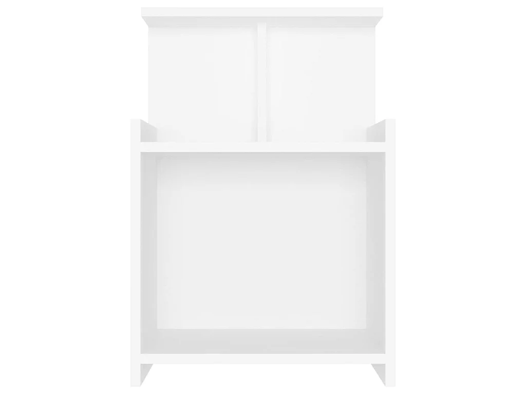 Tables de chevet 2 pcs Blanc 40x35x60 cm Aggloméré