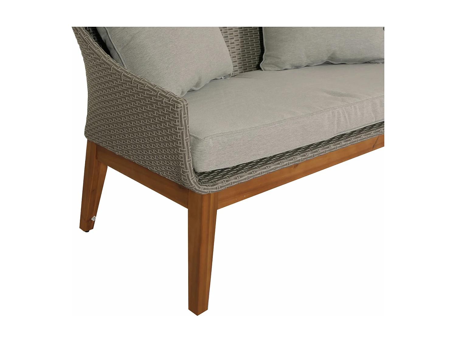 Gartengarnitur MCW-N37, Grau, Kissen hellgrau