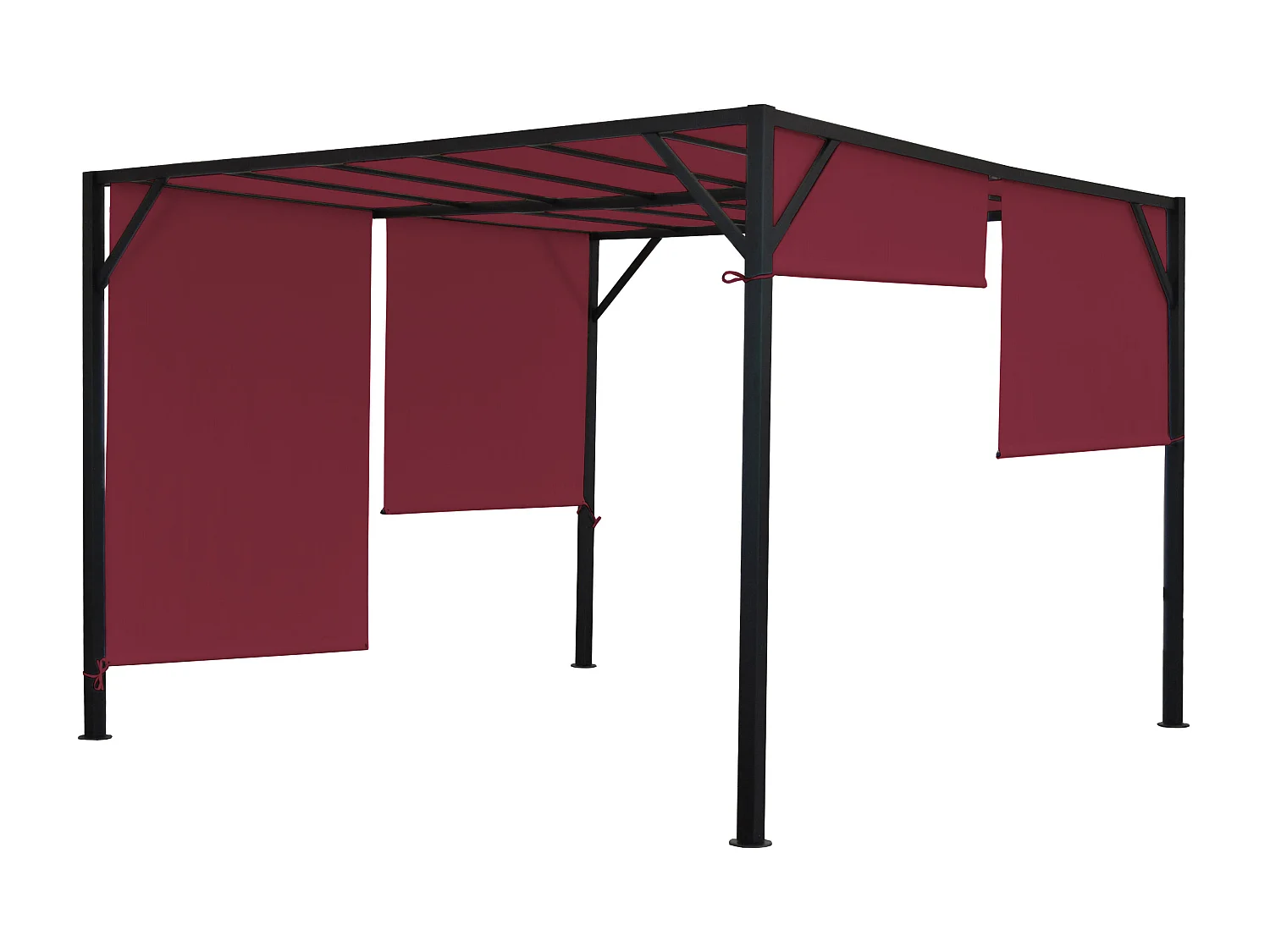 Pergola Beja bordowo-czerwony,  3x4m