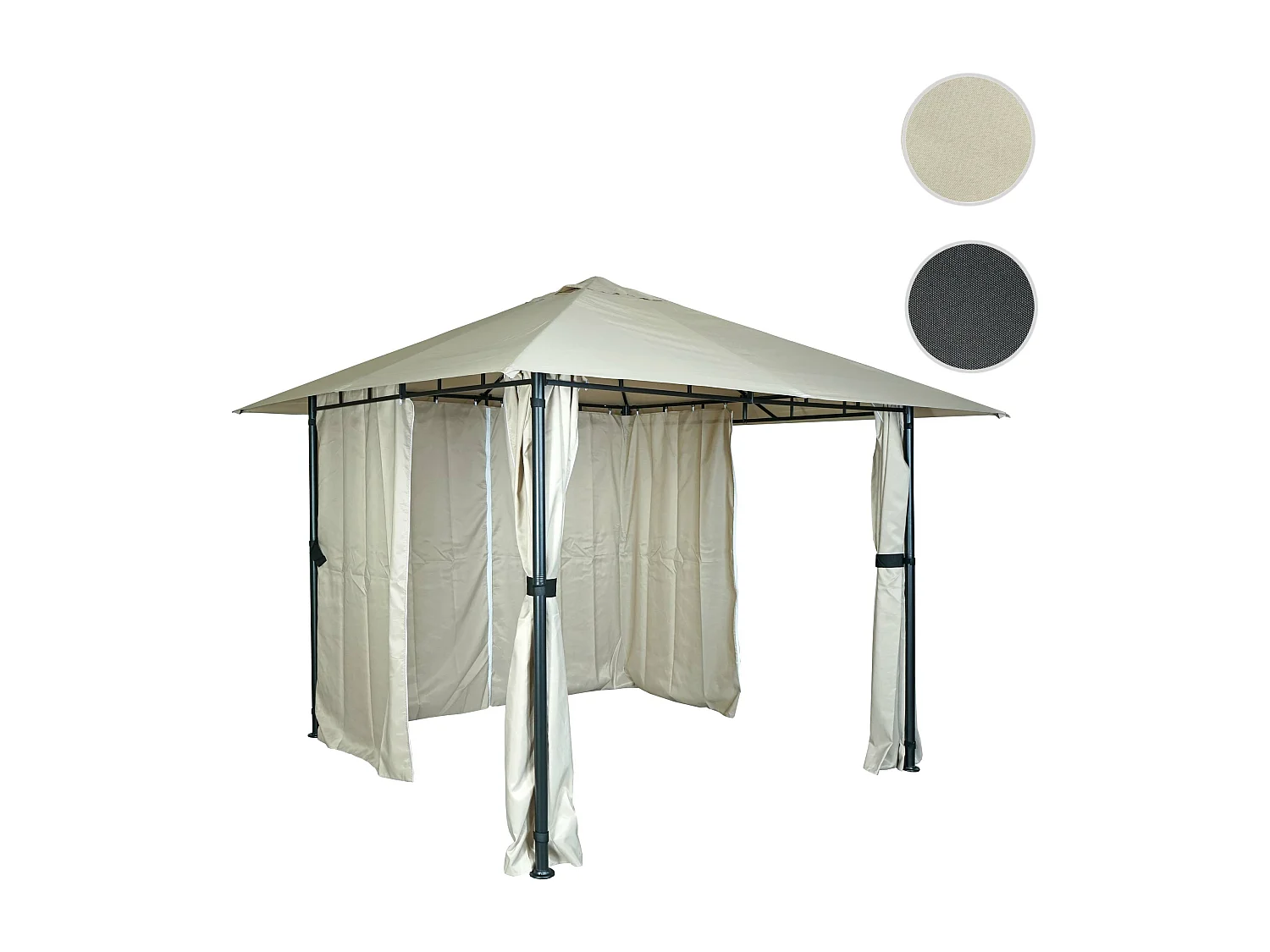 Pergola MCW-J63,  crème-beige