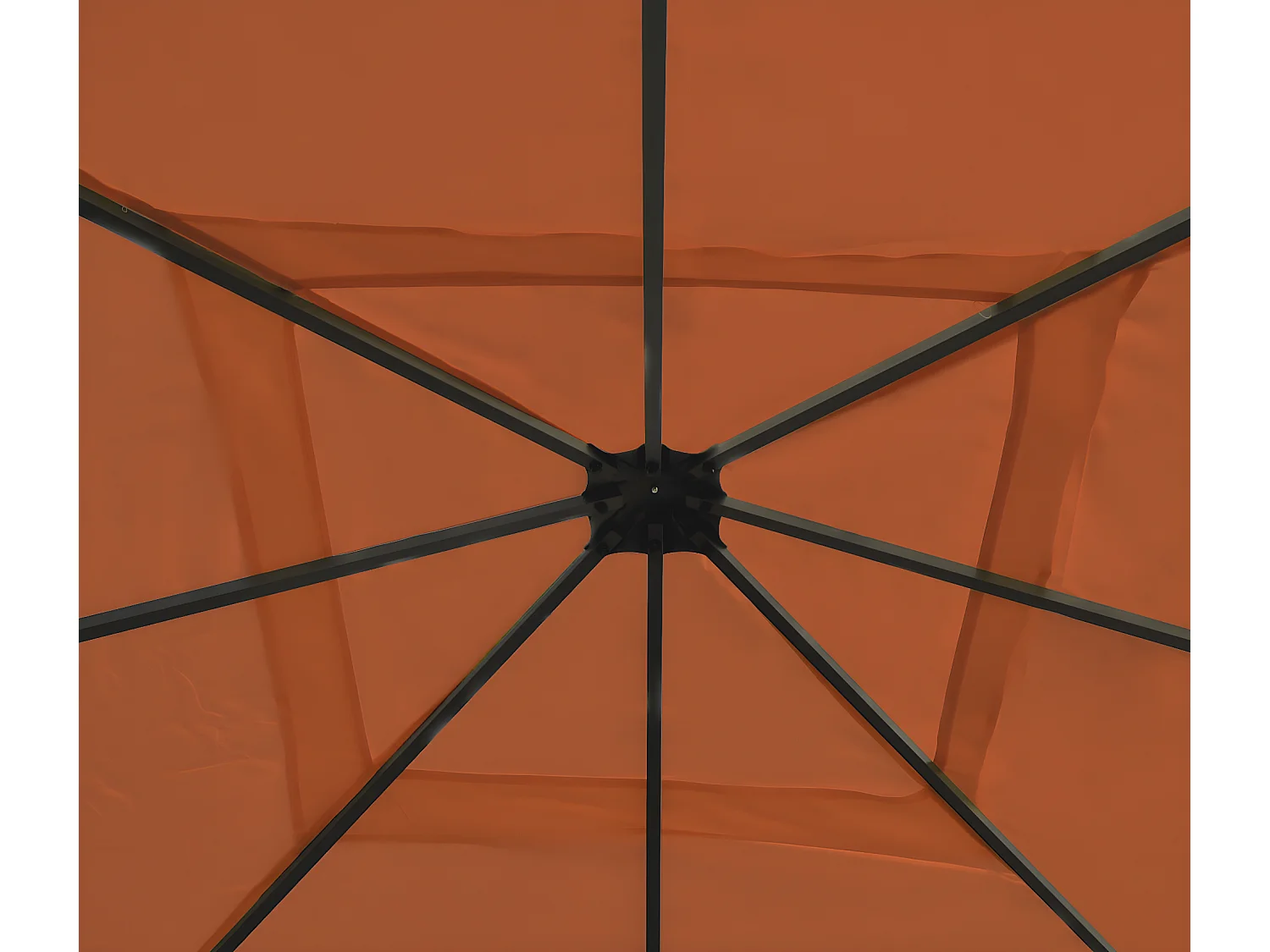 Pergola Calpe III,  terakota-brąz 4x4m