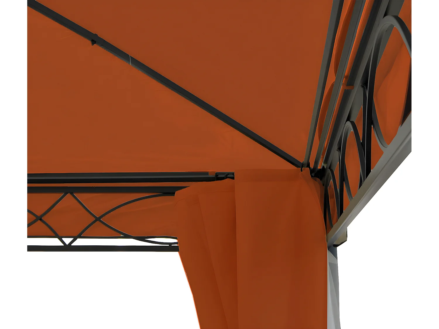 Pergola Calpe III,  terakota-brąz 4x4m