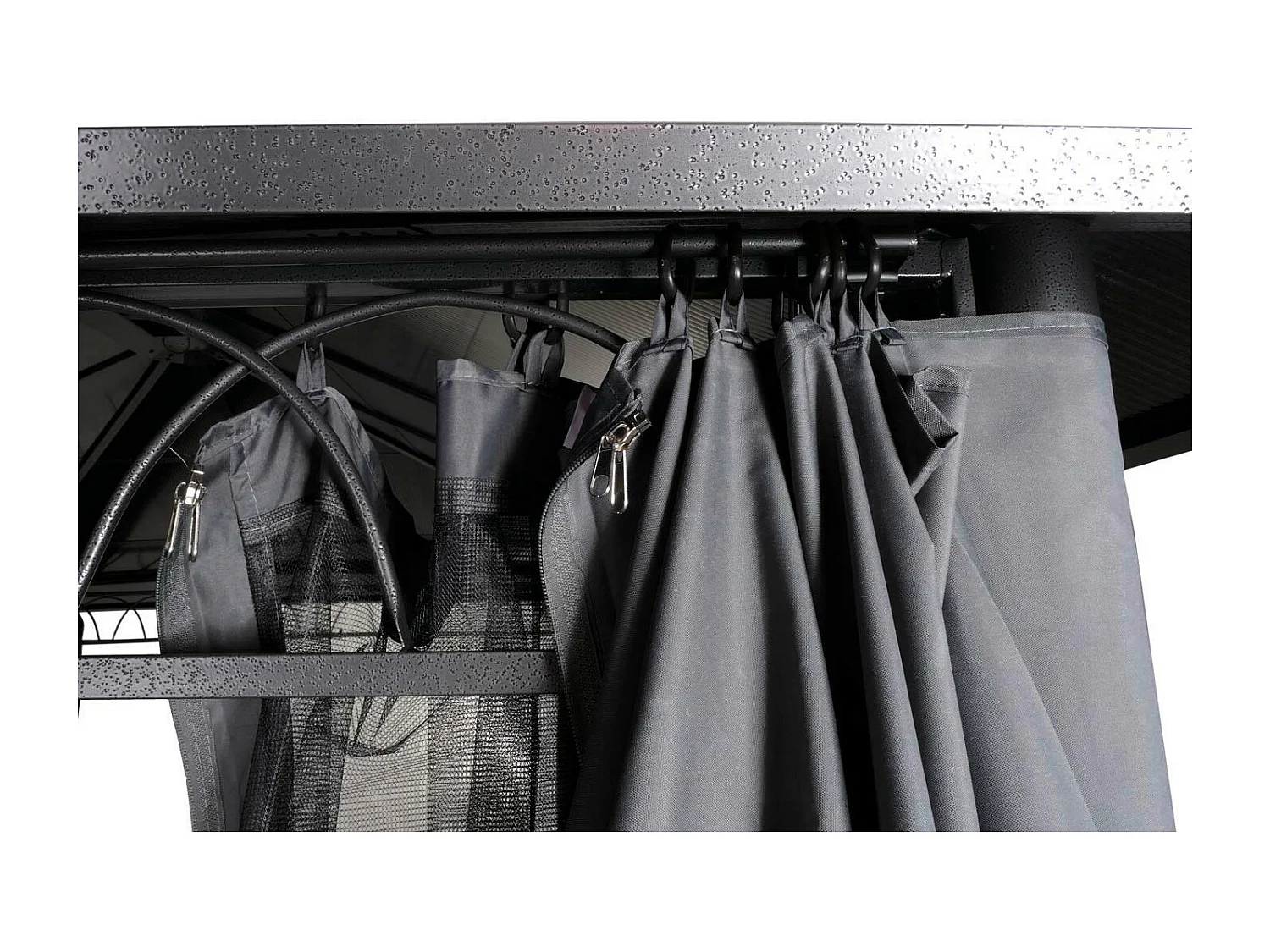 Hardtop pergola MCW-M81,  grijs